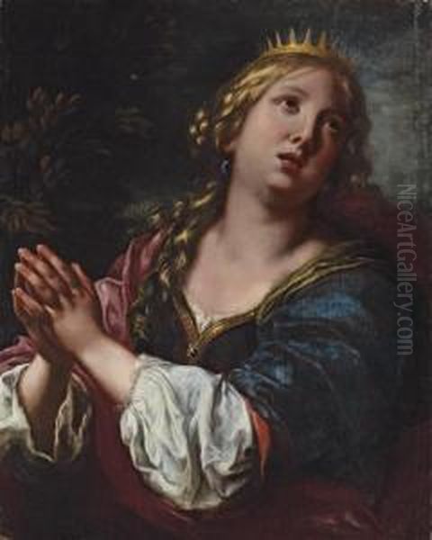 Saint Catherine Of Alexandria Oil Painting by Onorio Marinari