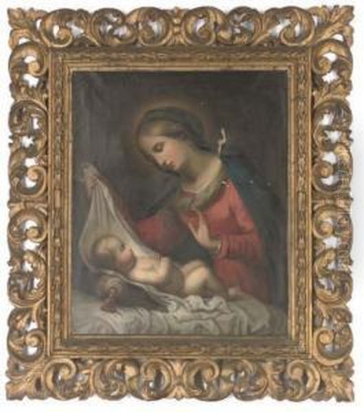 The Madonna And Child Oil Painting by Onorio Marinari