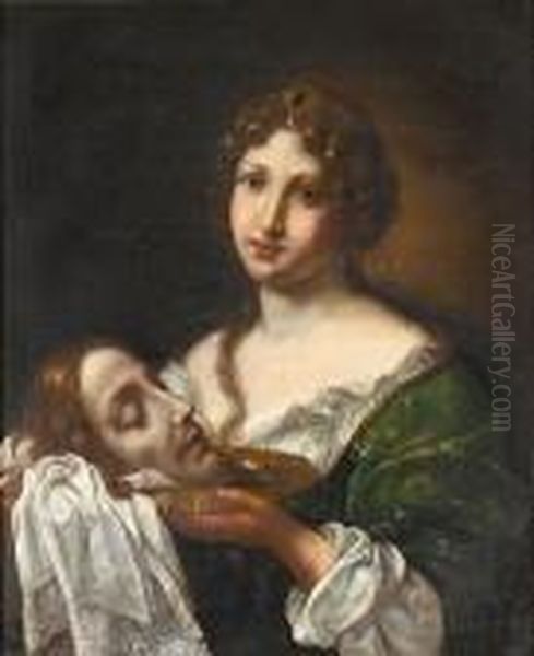 Salome With The Head Of John The Baptist Oil Painting by Onorio Marinari