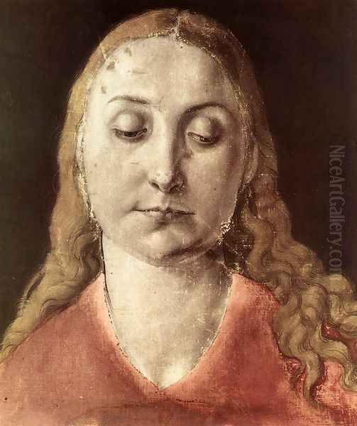 Head of a Woman Oil Painting by Albrecht Durer