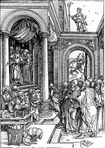 Presentation of the Virgin at Temple Oil Painting by Albrecht Durer