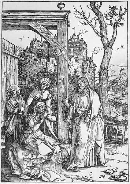 Life of the Virgin, 16. Christ Taking Leave of his Mother Oil Painting by Albrecht Durer