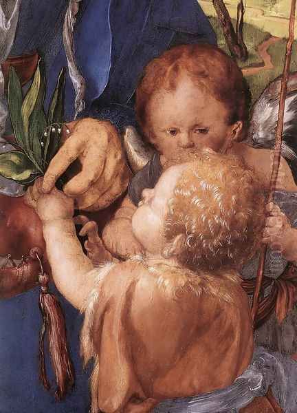 Madonna with the Siskin (detail 1) Oil Painting by Albrecht Durer