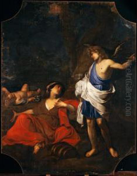 Agar E L'angelo Oil Painting by Mariotti, Giovanni Battista