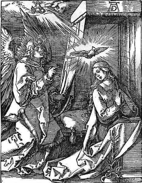 Annunciation 2 Oil Painting by Albrecht Durer