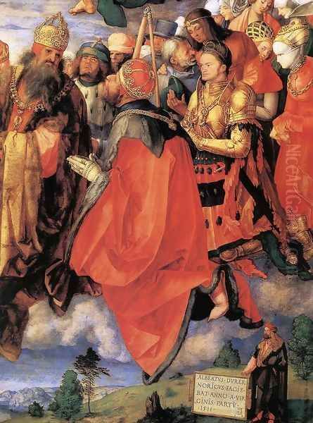 The Adoration of the Trinity (detail 3) Oil Painting by Albrecht Durer