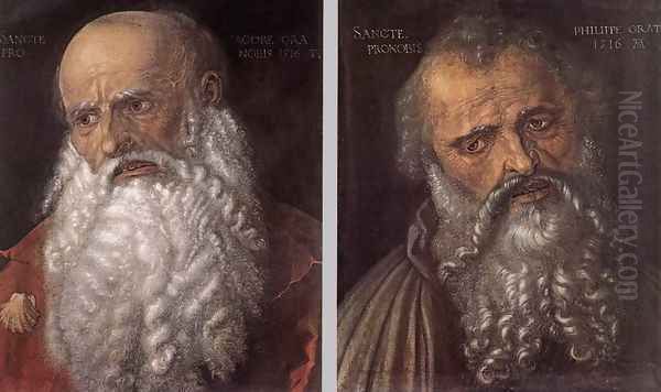 The Apostles Philip and James Oil Painting by Albrecht Durer