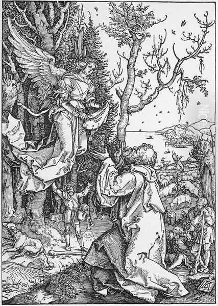 Life of the Virgin 2. The Angel Appering to Joachim Oil Painting by Albrecht Durer