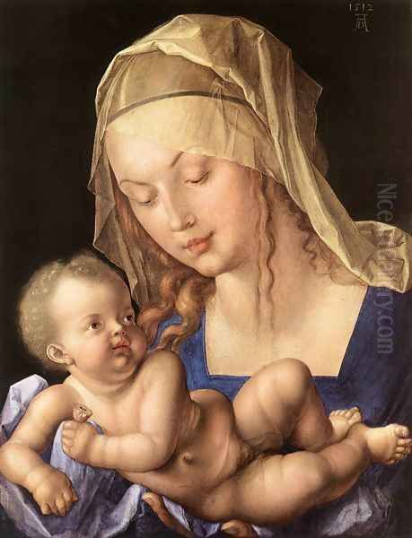 Madonna of the Pear 2 Oil Painting by Albrecht Durer