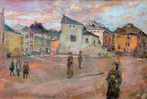 Krakowski Kazimierz Oil Painting by Artur Markowicz