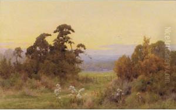 Springtime And Summer Sky: Two Works Oil Painting by George Marks