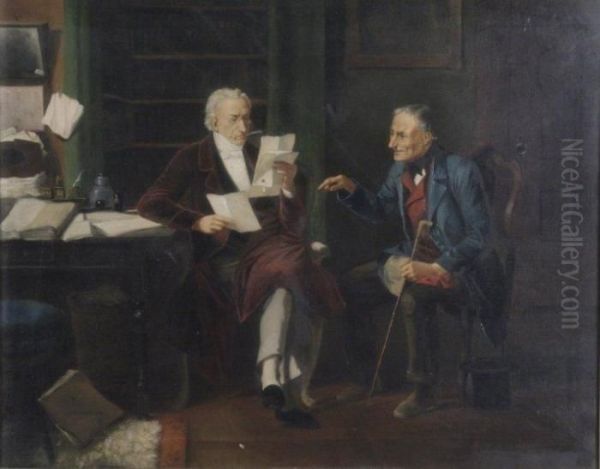 Legal Counsel Oil Painting by Henry Stacy Marks