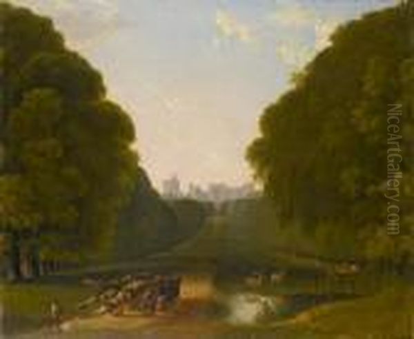 The Long Walk, Windsor Oil Painting by William Marlow