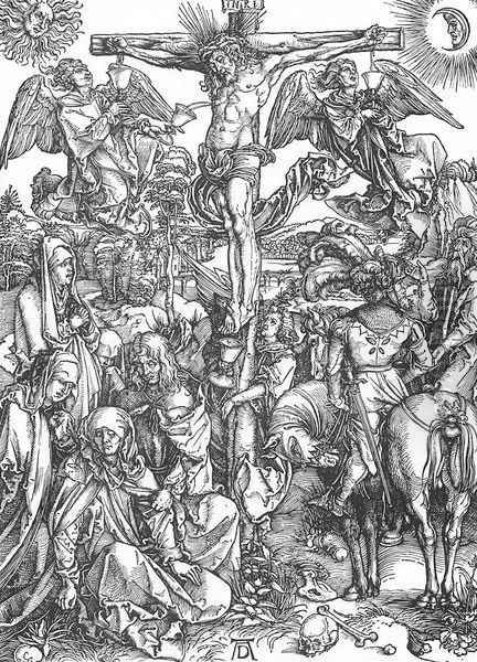 The Large Passion 6. The Crucifixion Oil Painting by Albrecht Durer