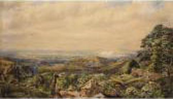 Extensive Landscape Oil Painting by James Richard Marquis