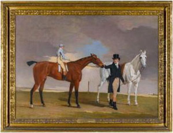 Lord Rous's Racehorse Shrapnell Oil Painting by Benjamin Marshall