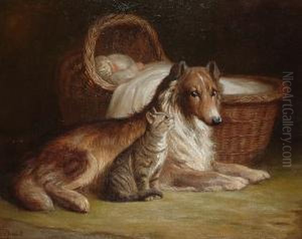 Best Of Friends Oil Painting by John Fitz Marshall