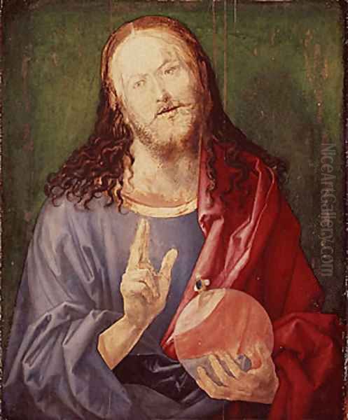 Salvator Mundi 2 Oil Painting by Albrecht Durer