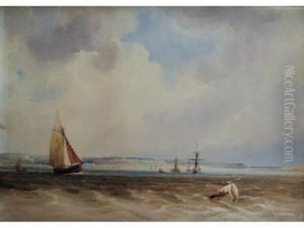 Exmouth Oil Painting by Conrad Martens