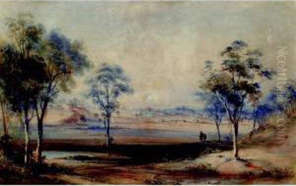 View Of A Homestead by Conrad Martens