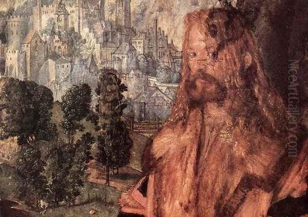 Feast of the Rose Garlands (detail) 2 Oil Painting by Albrecht Durer