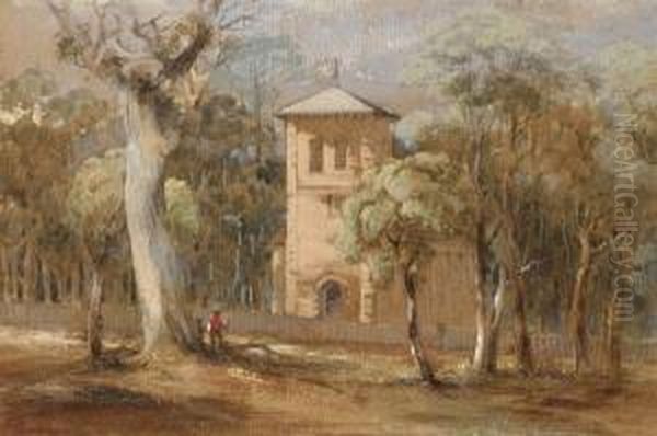 St Thomas' Church, North Sydney Oil Painting by Conrad Martens