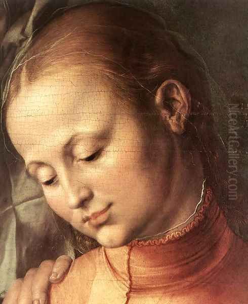 St Anne with the Virgin and Child (detail) 2 Oil Painting by Albrecht Durer