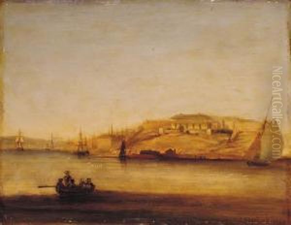 Spencer Lodge, Miller's Point, Sydney Oil Painting by Conrad Martens