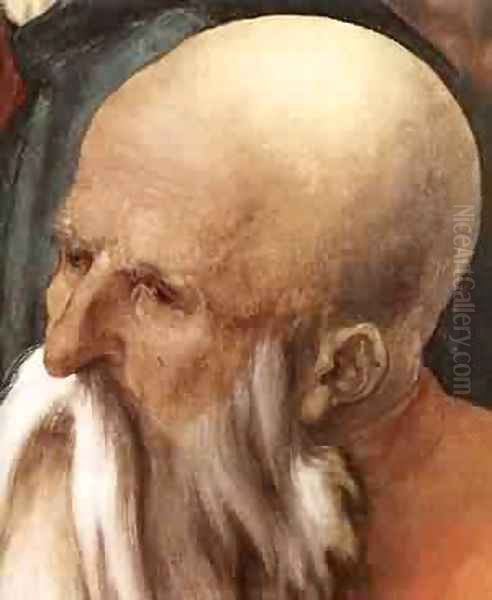 Christ Among The Doctors (Detail) 1 1506 Oil Painting by Albrecht Durer