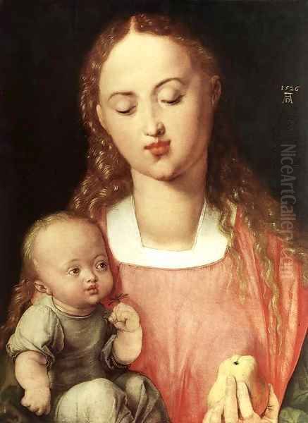 Madonna and Child with the Pear 2 Oil Painting by Albrecht Durer