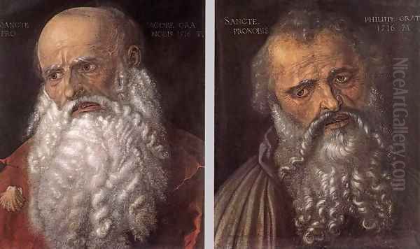 The Apostles Philip and James 2 Oil Painting by Albrecht Durer