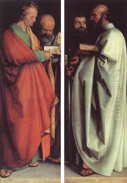 The Four Holy Men Oil Painting by Albrecht Durer