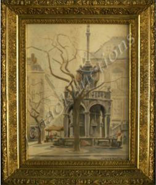 View In Paris Oil Painting by Alfred Martin