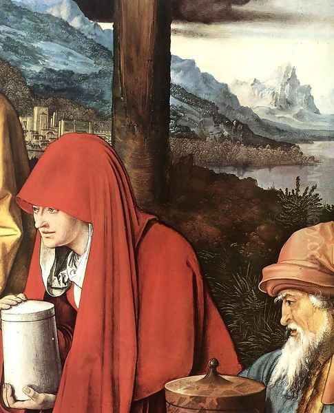 Lamentation for Christ (detail) 2 Oil Painting by Albrecht Durer