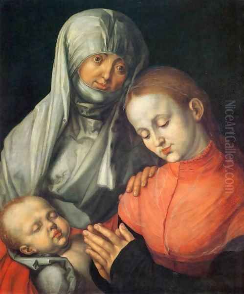 St Anne with the Virgin and Child Oil Painting by Albrecht Durer