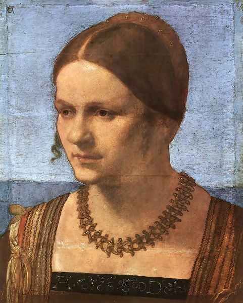 Portrait of a Venetian Woman 2 Oil Painting by Albrecht Durer