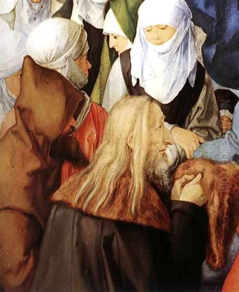 The Adoration of the Trinity (detail) 2 Oil Painting by Albrecht Durer