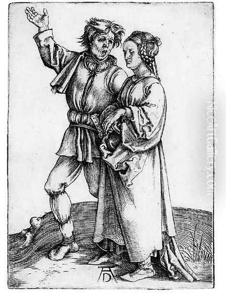 The Peasant and his Wife Oil Painting by Albrecht Durer