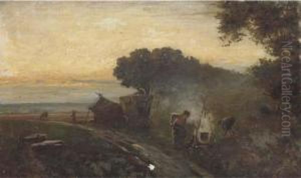 The Gypsy Encampment Oil Painting by Henry Martin