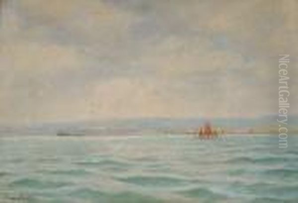 Plymouth Sound Oil Painting by Henry Martin