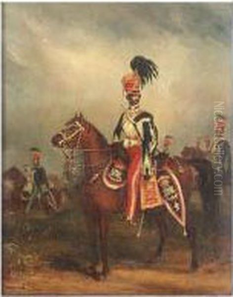 Portrait Of General Terry, Xv Hussars Oil Painting by Henry Martin