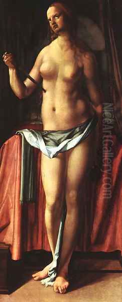 The Suicide of Lucrezia 2 Oil Painting by Albrecht Durer