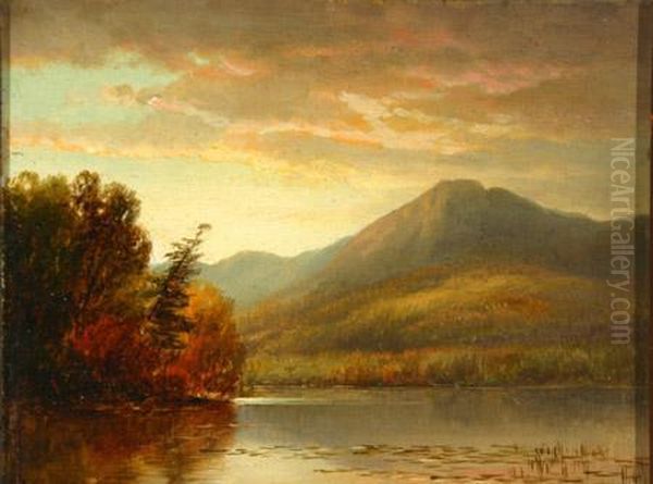 Evening On The Lake Oil Painting by Homer Dodge Martin