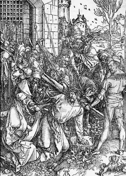 Christ carrying the Cross, from The Large Passion Oil Painting by Albrecht Durer