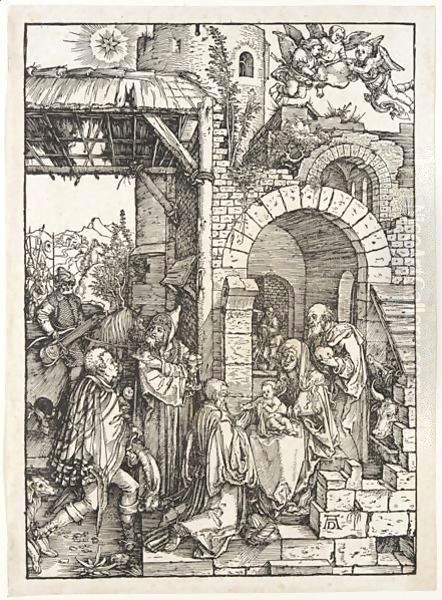 The Adoration of the Magi, from The Life of the Virgin Oil Painting by Albrecht Durer