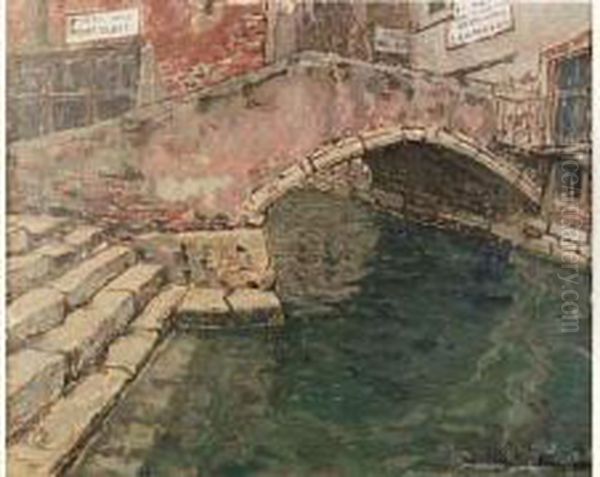  Le Pont Des Miracles  Oil Painting by Jacques Martin