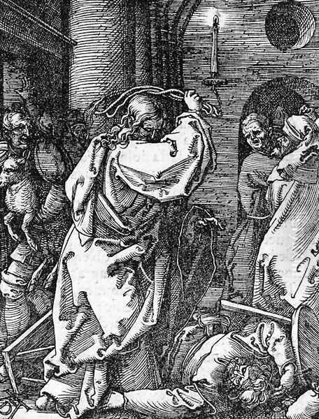 Christ driving the Money Changers from the Temple, from The Small Passion Oil Painting by Albrecht Durer