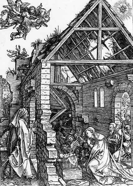 The Nativity, from The Life of the Virgin Oil Painting by Albrecht Durer