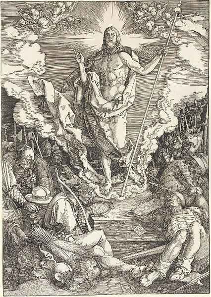 The Resurrection, from The Large Passion Oil Painting by Albrecht Durer