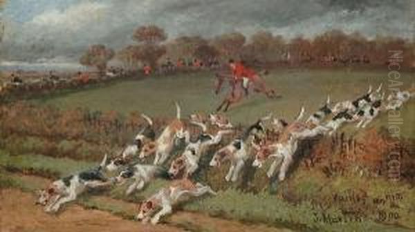 Who Whoop!; Fairley On Him; The First Fence; Gone To Ground Oil Painting by Sylvester Martin